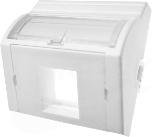 45x45 1xRJ45 wypukły kątowy	 Adapter wypukły kątowy