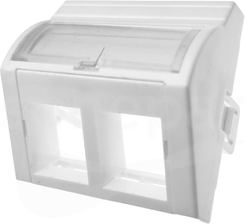 45x45 2xRJ45 wypukły kątowy Adapter wypukły kątowy