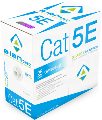 F/UTP kat.5e LSOH 4x2x24AWG Dca fioletowy (305m) Przewód teleinformatyczny