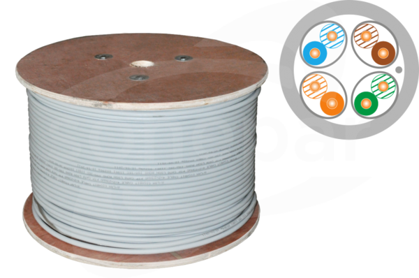 U/FTP 4x2x23AWG kat.6A Dca (500m) Przewód teleinformatyczny (STP)