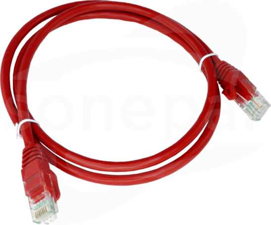 UTP kat.6 0,5m czerwony Patchcord