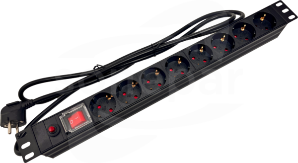 ALANTEC 19 8xgniazdo schuko CEE7/3 230V 1,8m Listwa zasilająca
