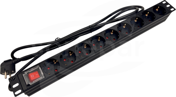 ALANTEC 19 9xgniazdo schuko CEE7/3 230V 1,8m Listwa zasilająca