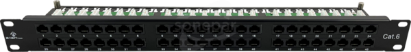 UTP kat.6 1U 48 portów Patch panel