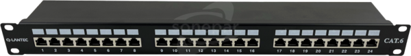 1U/19" STP kat.6 LSA 24 porty Patch Panel
