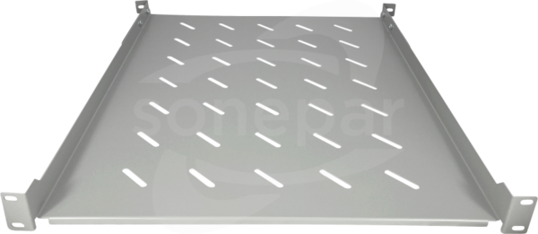 19" 1U gł. 550mm szary Półka stała
