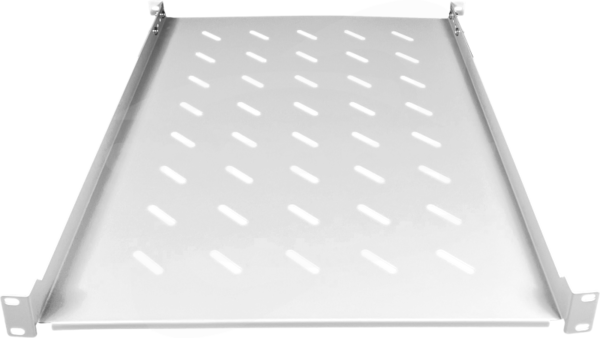 19" 1U głęb. 650mm szary Półka stała