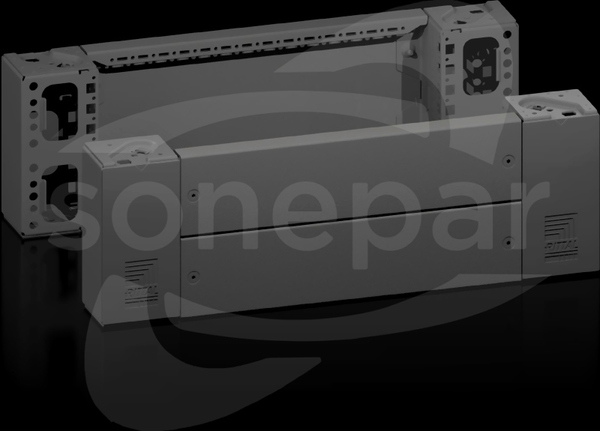 VX 200x600mm (2szt) Elementy narożne z osłonami, przód i tył