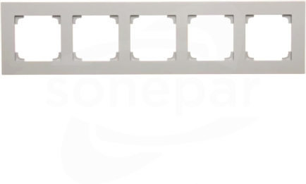 SIMON55 aluminium mat Ramka pięciokrotna