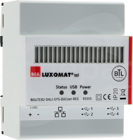 ROUTER2-DALI-SYS-BACnet-REG biały Router