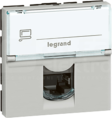 M45 2M 1xRJ45 UTP kat.5e aluminium Gniazdo teleinformatyczne
