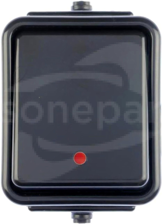 CEDAR IP44 czarny Łącznik 1-biegunowy podśw.