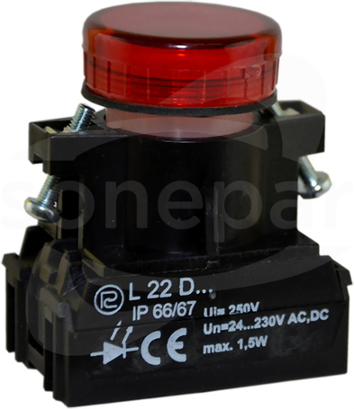 L22c 230V czerwony Lampka sygnalizacyjna