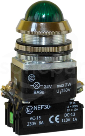 NEF30-LCz 110V zielony Lampka sygnalizacyjna