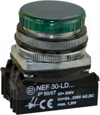 NEF30-LPz 230V W3 zielony Lampka sygnalizacyjna