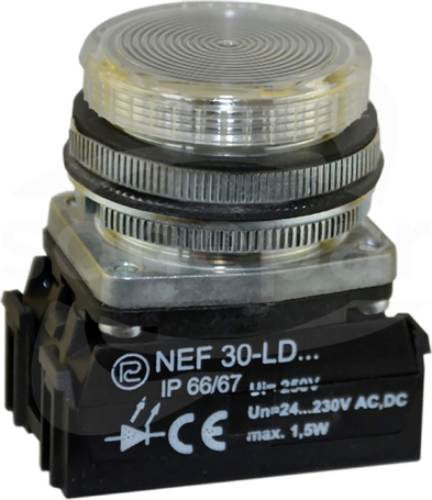 NEF30-LPb 24V W3 bezbarwny Lampka sygnalizacyjna