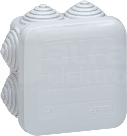PLEXO 65x65x40 IP55 Puszka z przepustami