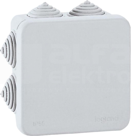 PLEXO 80x80x45 IP55 Puszka z przepustami