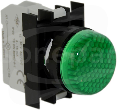 B030XY Ba9S zielona Lampka sygnalizacyjna