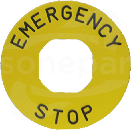 BET60P EMERGENCY 60mm Tabliczka opisowa