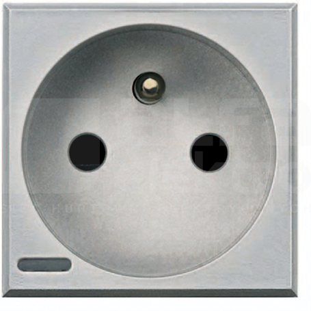 AXOLUTE 2P+Z 16A aluminium Gniazdo