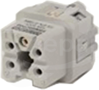 T0-EB005CP00  4-pin+PE 10A Wsad żeński do pokrywy metalowej