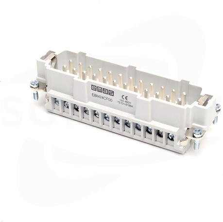 EB048CF00 48 pin (piny 25-48) 16 A Wsad męski do pokrywy metalowej