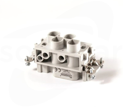 T0-EB0806CP00 6-pin 4x80A 2x16A6A Wsad żeński do pokrywy metalowej