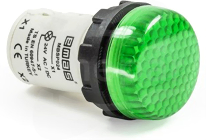 MBSP220Y zielony Lampka LED monoblok klosz wypukły