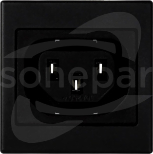 CONNECT 230V szary grafit Pokrywa K45 gniazdo żeńskie IEC320