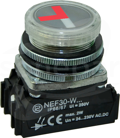 NEF30WWZ 24V-230V czerwono-zielony Wskaźnik wyboru zasilania