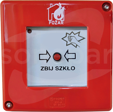 ROP-AD1/2K YY Ręczny ostrzegacz pożarowy z młoteczkiem