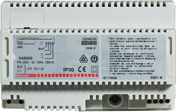 2W audio maks.100 Zasilacz