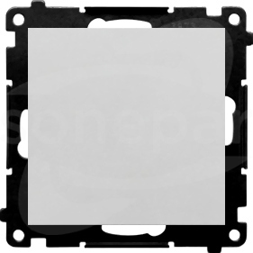 SIMON55 10AX aluminium mat Przycisk pojedynczy zwierny bez piktogramu