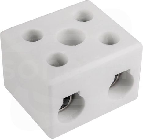 CPO-30A-2P 16mm2 Złączka porcelanowa dwukr.