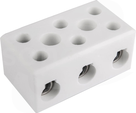 CPO-30A-3P 16mm2 Złączka porcelanowa trójkr.