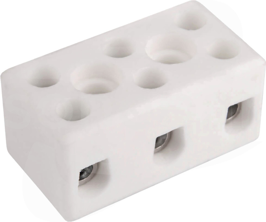 CPO-10A-3P 6mm2 Złączka porcelanowa trójkr.