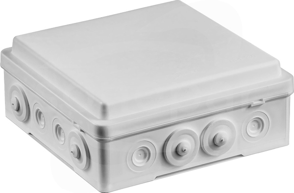 130x52x130mm IP 54 UV z 4 dławnicami Puszka