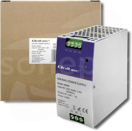 240W 48VDC 5A 220-240VAC Zasilacz impulsowy