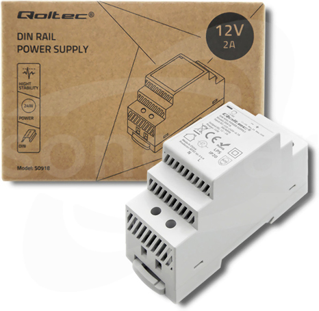 24W 12VDC 2A 220-240VAC IP20 Zasilacz impulsowy