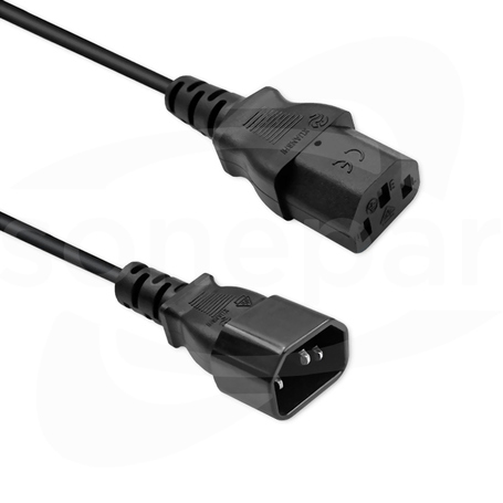 3x1mm2 5m czarny Kabel zasilający IEC