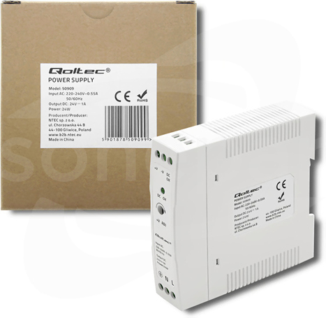24W 24VDC 1A 220-240VAC IP20 Zasilacz impulsowy