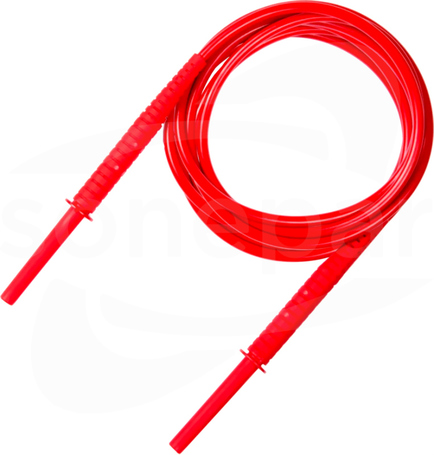 5m wtyk bananowy 10kV Przewód czerwony