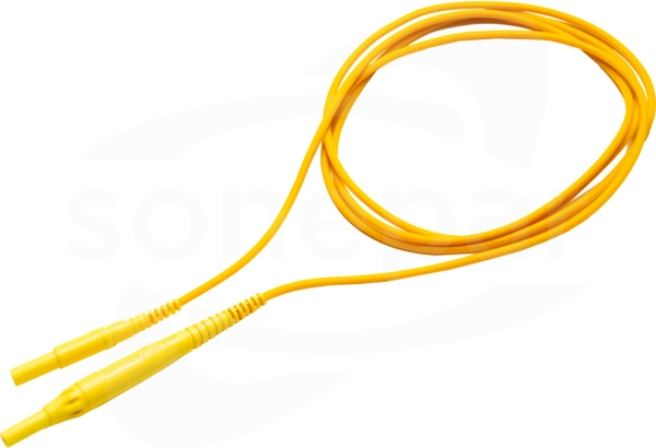 2m żółty 1kV CAT IV wtyk bananowy Przewód