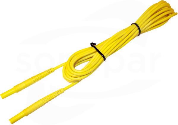 10m wtyk bananowy Przewód żółty