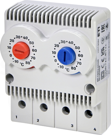 EF-TER2-NCNO Termostat -10÷80stC 1NO+1NC