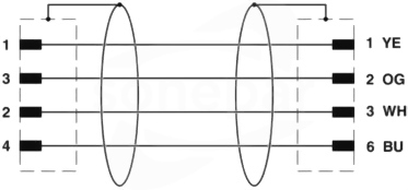 NBC-M8MSD/20,0-93B/M8MSD Kabel sieciowy