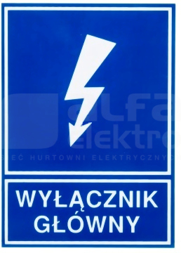 TZI 52x74S WYŁ.GŁÓW. Tabliczka folia samoprzylepna