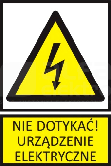 TZO 105x148S N.D.U.E. Tabliczka folia samoprzylepna