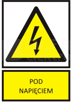TZO 74x105S POD NAP. Tabliczka folia samoprzylepna